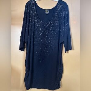 HC682. SERENA WILLIAMS SIGNATURE STATEMENT WOMAN'S LADIES BLOUSE SIZE 1X Black